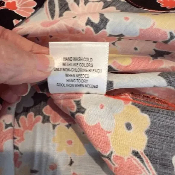 NWT Modcloth Black Floral Paradise Adjustable Tie Strap Dress‎ Mini Size Small - Picture 6 of 9